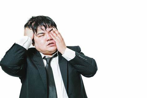 眠たい様子