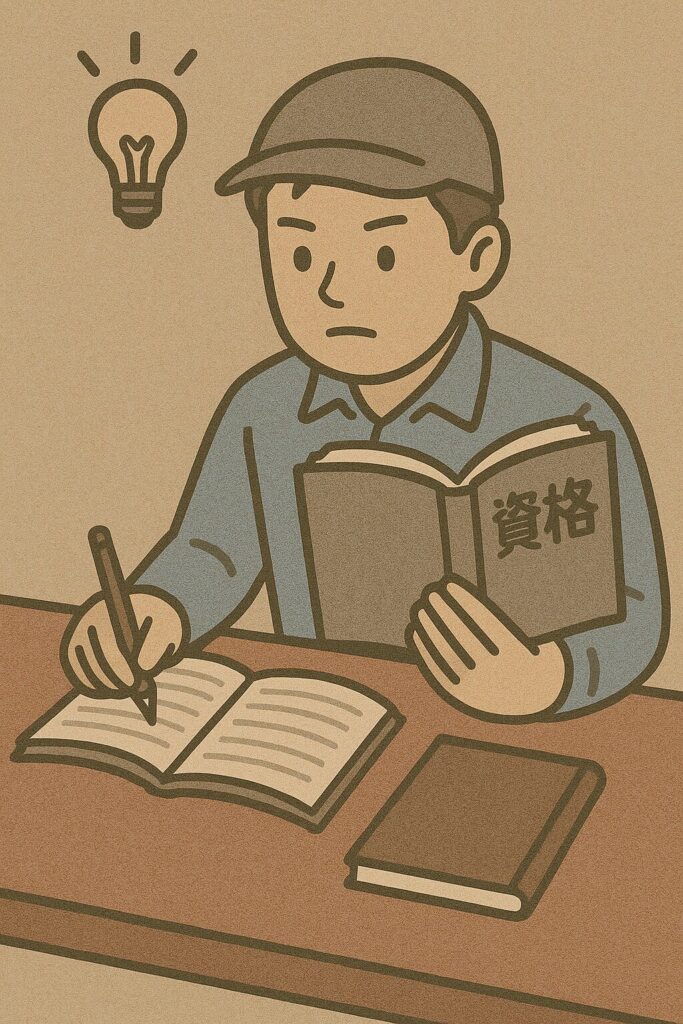 勉強している様子