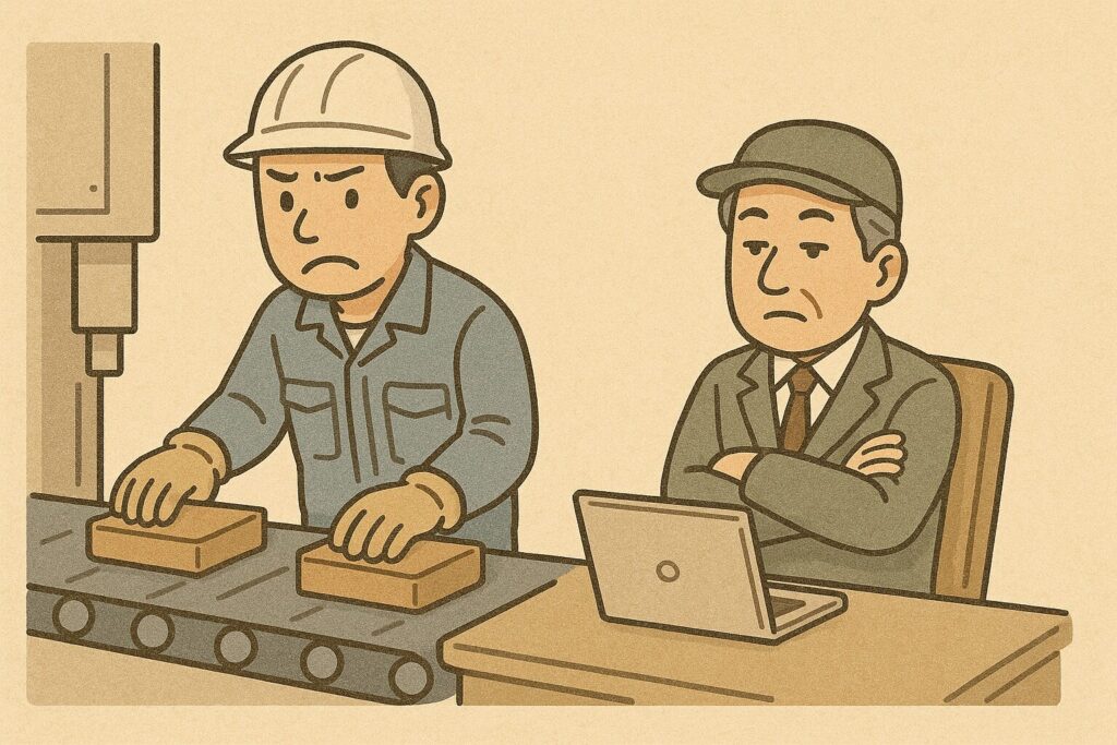 上司がサボっている様子