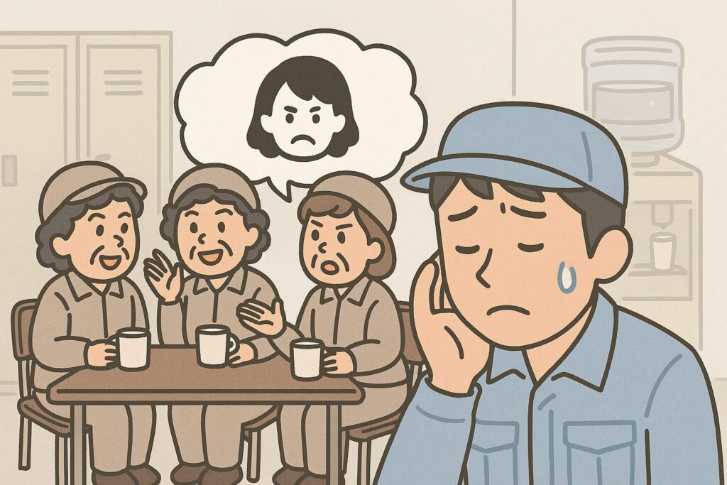 人の愚痴を話し合っている様子