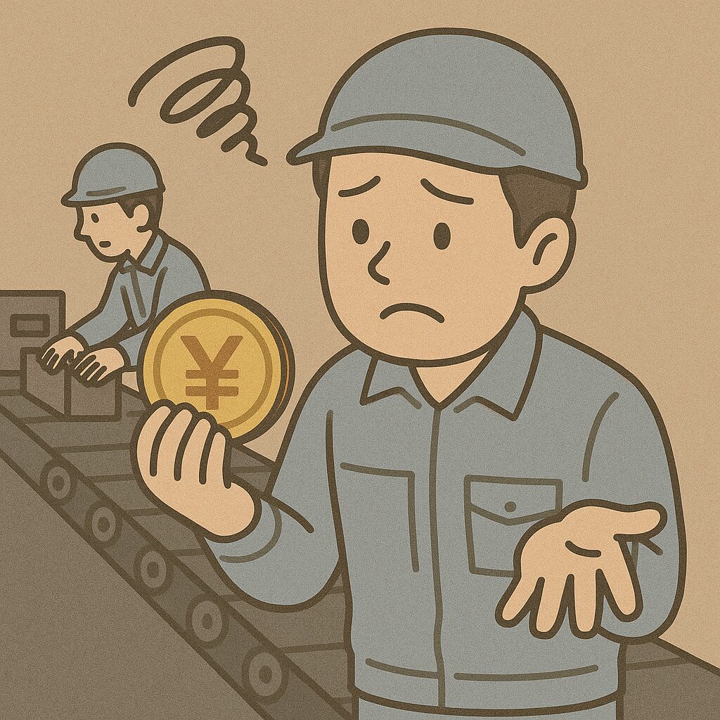 できる人が損している様子