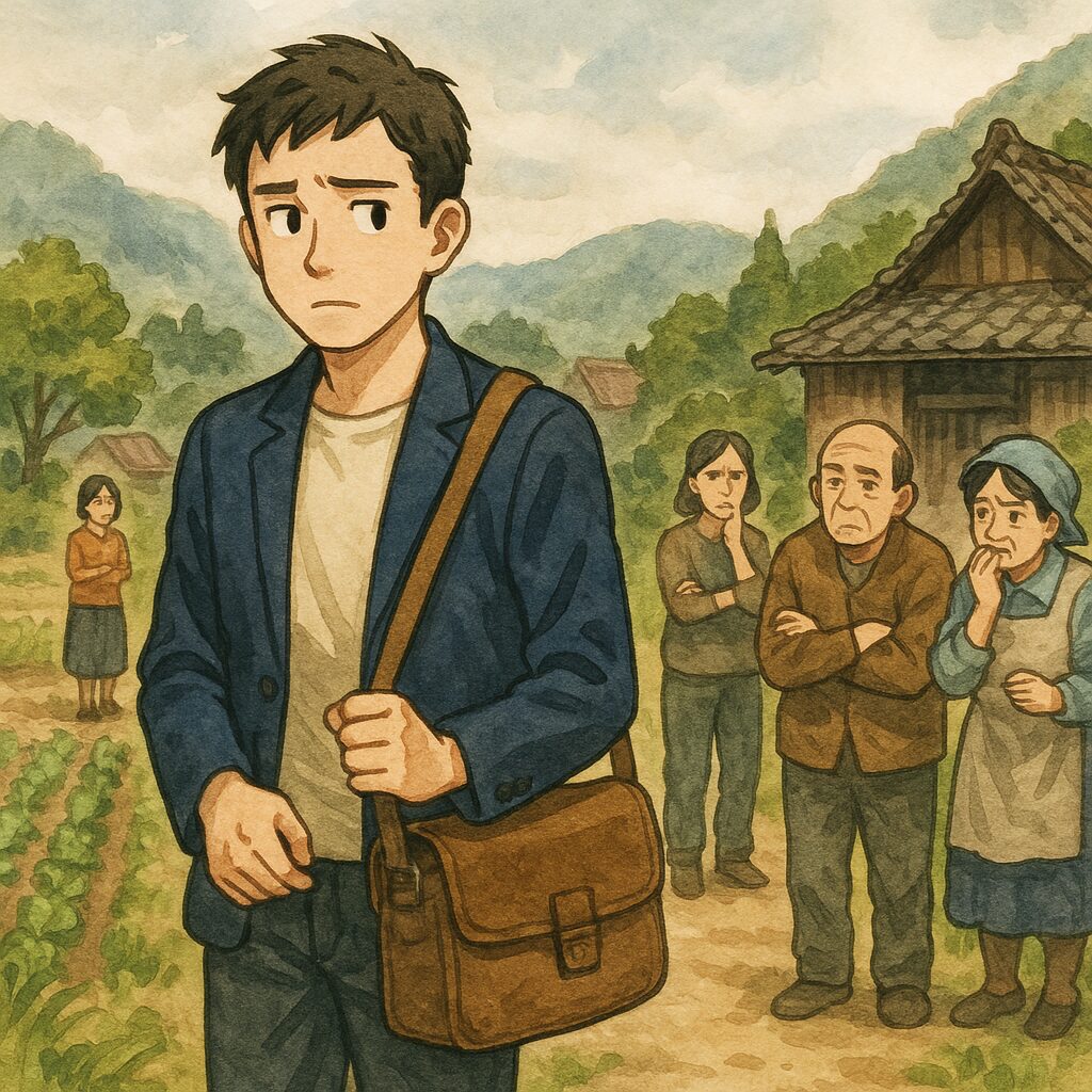 よそ者扱いされている若者
